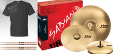 Load image into Gallery viewer, Sabian XSR Performance Set 14" Hats, 16" Fast Crash, 20" Ride +FREE T-Shirt&Sticks Authorized Dealer