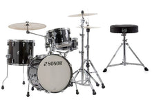 Load image into Gallery viewer, Sonor AQ2 Transparent Black Lacquer BOP 18x14_14x13_12x8_14x6 Shell Pack +Throne | Authorized Dealer