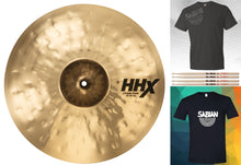 Load image into Gallery viewer, Sabian HHX 18" X-Treme Crash Brilliant Finish Cymbal +T-Shirt & Sticks Bundle Pack Authorized Dealer