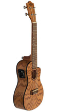 Load image into Gallery viewer, Lanikai Oak Concert Uke Acoustic/Electric Cutaway Ukulele +Deluxe Padded Bag | Authorized Dealer
