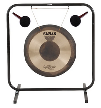 Load image into Gallery viewer, Sabian 24" Symphonic Gong Concert Band & Orchestra 52402 + 61005 Stand & Mallets | Authorized Dealer
