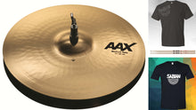 Load image into Gallery viewer, Sabian AAX 15" Medium Hi Hats Cymbals Brilliant Finish Bundle&Save Made in Canada Authorized Dealer