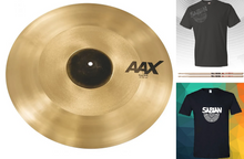Load image into Gallery viewer, Sabian *Pre-Order* AAX 21" Frequency Ride FREQ Natural Cymbal +Shirt, Sticks | Bundle & Save | Special Order | Authorized Dealer