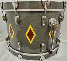 Load image into Gallery viewer, Ludwig 110th Anniversary Charcoal Diamond Flash Legacy 3pc Drum Set Mahogany Kit 14x22, 16x16, 9x13
