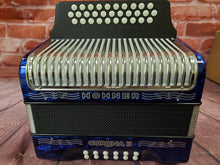 Load image into Gallery viewer, Hohner Corona II FBbEb/FBE/FA Blue Accordion Acordeon +GigBag,Straps,Shirt Authorized Dealer