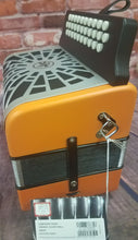 Load image into Gallery viewer, Hohner Compadre FBE Orange Silver Grill Accordion FA Acordeon +Bag_Straps_Shirt Authorized Dealer