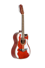 Load image into Gallery viewer, H Jimenez Bajo Quinto El Patron Solid Spruce Top Acoustic/Electric Transparent Red +GigBag & Stand Authorized Dealer