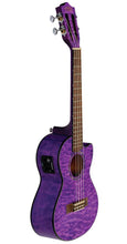 Load image into Gallery viewer, Lanikai Quilted Maple Purple Acoustic/Electric Tenor Cutaway Ukulele | +FREE Bag | Authorized Dealer