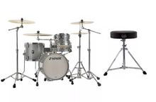 Load image into Gallery viewer, Sonor AQ2 Titanium Quartz Lacquer SAFARI 16x15 13x12 10x7 13x6 Drum Shells +Throne Authorized Dealer
