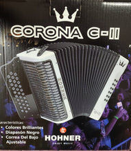 Load image into Gallery viewer, Hohner Corona C-II Redesigned White FBbEb FA FBE Button Accordion Made in Germany Authorized Dealer