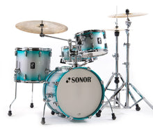 Load image into Gallery viewer, Sonor *Pre-Order* AQ2 Aqua Silver Burst Lacquer BOP 18x14 14x13 12x8 14x6 Drum Shells +Throne Special Order Authorized Dealer