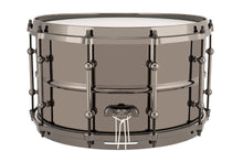 Load image into Gallery viewer, Ludwig Universal Metal 8x14" Black Brass Snare Drum w/Black Nickel Die Cast Hoops Authorized Dealer