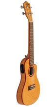 Load image into Gallery viewer, Lanikai Flame Maple Thin Body Concert Acoustic/Electric Ukulele Natural +Uke Bag Authorized Dealer