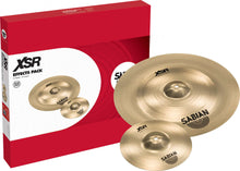 Load image into Gallery viewer, Sabian XSR Effects Pack 10" Splash & 18" Chinese +FREE T-Shirt & Sticks Bundle/Set Authorized Dealer