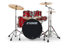 Load image into Gallery viewer, Sonor AQX Stage Red Moon Sparkle 5pc Kit 22x16,10x7,12x8,16x15,14x5.5 Drums & Hardware Auth Dealer