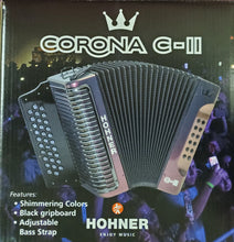 Load image into Gallery viewer, Hohner Corona C-II Redesigned White FBbEb FA FBE Button Accordion Made in Germany Authorized Dealer