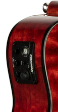 Load image into Gallery viewer, Lanikai Quilted Maple Red Stain Acoustic/Electric Concert Ukulele +Free Case | NEW Authorized Dealer