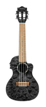 Load image into Gallery viewer, Lanikai Quilted Maple Black Acoustic Electric Cutaway Concert Ukulele Free Case | Authorized Dealer