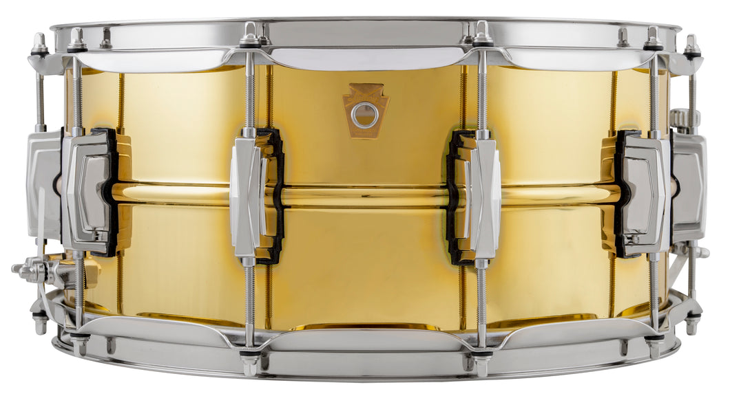 Ludwig *Pre-Order* Seamless Super Brass 6.5x14 Snare Drum w/Imperial Lugs LB403 Made in the USA | NEW Authorized Dealer