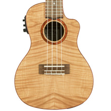 Load image into Gallery viewer, Lanikai Flame Maple Concert Acoustic Electric Ukulele Natural Finish | Free Bag | Authorized Dealer