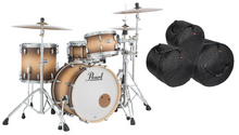 Load image into Gallery viewer, Pearl Masters Complete 20x14_12x8_14x14 Satin Natural Burst Drums Shell Pack +Bags Authorized Dealer