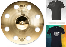 Load image into Gallery viewer, Sabian AAX 18" O-Zone Crash Cymbal Natural Finish | Bundle & Save Made in Canada | Authorized Dealer