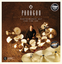 Load image into Gallery viewer, Sabian Paragon Performance Set: 14" Hats 16" Crash 22" Ride | +FREE Sticks,Shirt | Authorized Dealer