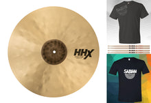 Load image into Gallery viewer, Sabian HHX 19" X-Treme Crash Natural Finish Cymbal +TShirt & VF Sticks Bundle Pack Authorized Dealer