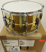 Load image into Gallery viewer, Ludwig 8x14 LB488 Super Brass Snare Drum Vintage Style 10-Lug Brass Shell NEW Authorized Dealer