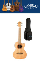 Load image into Gallery viewer, Lanikai Flame Maple Tenor Acoustic/Electric Ukulele Natural Finish | Free Bag | Authorized Dealer