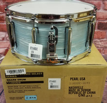 Load image into Gallery viewer, Pearl Session Studio Select Ice Blue Oyster 14x6.5" Snare Drum Mahogany Shell | NEW Authorized Dealer