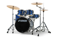 Load image into Gallery viewer, Sonor AQX Studio Blue Ocean Sparkle 5pc Complete 20x16,10x7,12x8,14x13,14x5.5 Drums & Hardware Authorized Dealer