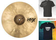 Load image into Gallery viewer, Sabian HHX 16" X-Treme Crash Cymbal Shirt & VF Sticks Bundle & Save | Made in Canada | Authorized Dealer