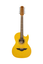 Load image into Gallery viewer, H Jimenez El Estandar Acoustic/Electric Gold Sparkle Bajo Quinto +GigBag & Stand Authorized Dealer