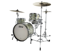 Load image into Gallery viewer, Ludwig*Pre-Order* Classic Maple Blue Olive Oyster Jazzette 3pc Kit 14x18_8x12_14x14 Drums Shell Pack | USA Made | Special Order | Auth Dealer