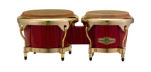 Load image into Gallery viewer, Pearl *Pre-Order* Havana Series Fiberglass 4pc Conga & Bongos Set Red Tiger Stripe Gold 11",11.75",12.5", 7"/ 9" | Special Order | Authorized Dealer