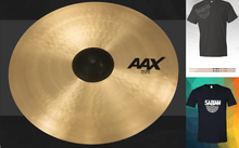 Load image into Gallery viewer, Sabian AAX 22" THIN RIDE Cymbal Natural Finish | Bundle & Save | Made in Canada | Authorized Dealer