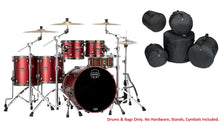 Load image into Gallery viewer, Mapex Saturn Evolution Workhorse Maple 5pc Tuscan Red Lacquer Drum Kit | 22x18,10x8,12x9,14x14,16x16
