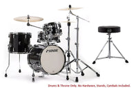Sonor *Pre-Order* AQ2 Transparent Black Lacquer SAFARI 16x15_13x12_10x7_13x6 Drums +Throne | | NEW | Special Order | Authorized Dealer