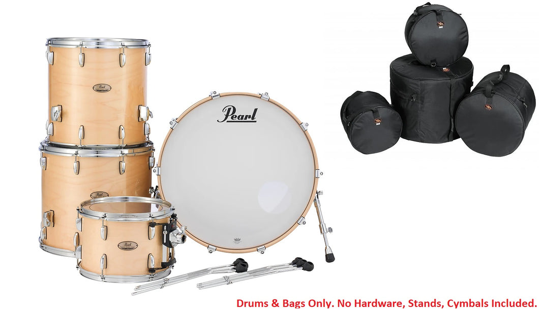 Pearl Session Studio Select Natural Birch 24x14/13x9/16x16/18x16 Drums +FREE Bags! Authorized Dealer