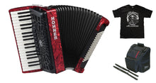 Load image into Gallery viewer, Hohner Bravo III 96 Bass Red Piano Accordion Acordeon +Gig Bag &amp; Straps - NEW Authorized Dealer
