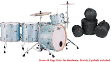 Load image into Gallery viewer, Pearl Session Studio Select Ice Blue Oyster 24/13/16/18 Shell Pack +Gig Bags! NEW Authorized Dealer
