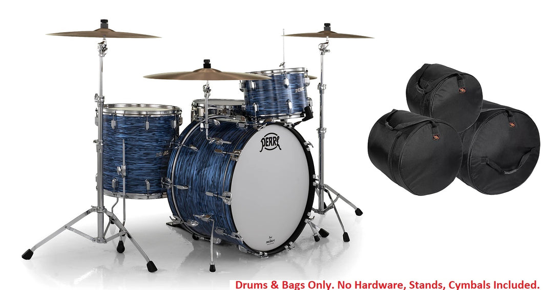 Pearl President Deluxe Ocean Ripple 3pc Shell Pack 24x14 13x9 16x16 Drums & Bags | Authorized Dealer