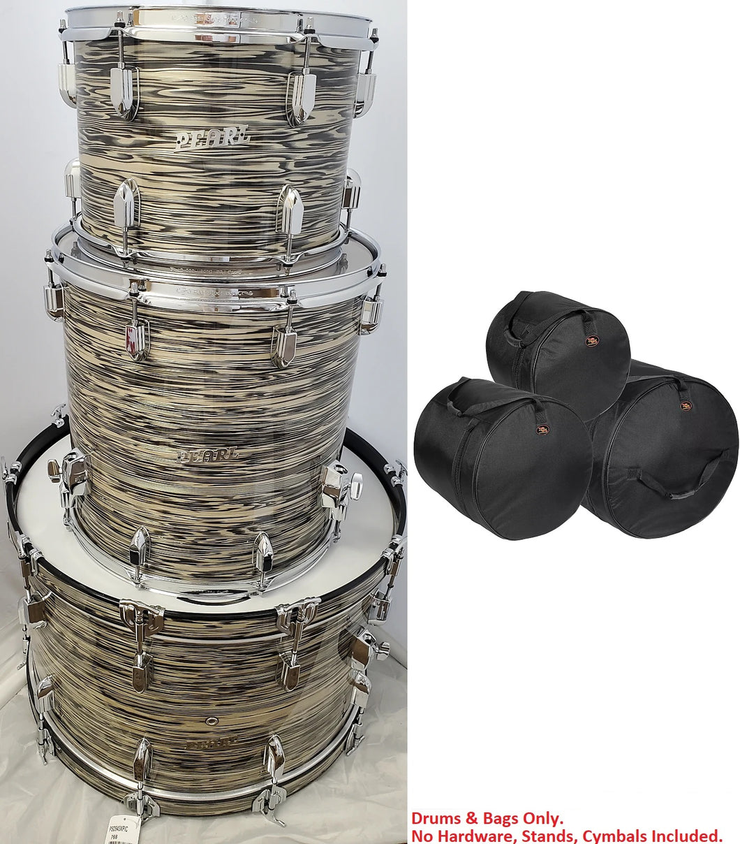 Pearl President Deluxe Desert Ripple 3pc Shell Pack 24x14 13x9 16x16 Drums +Bags | Authorized Dealer