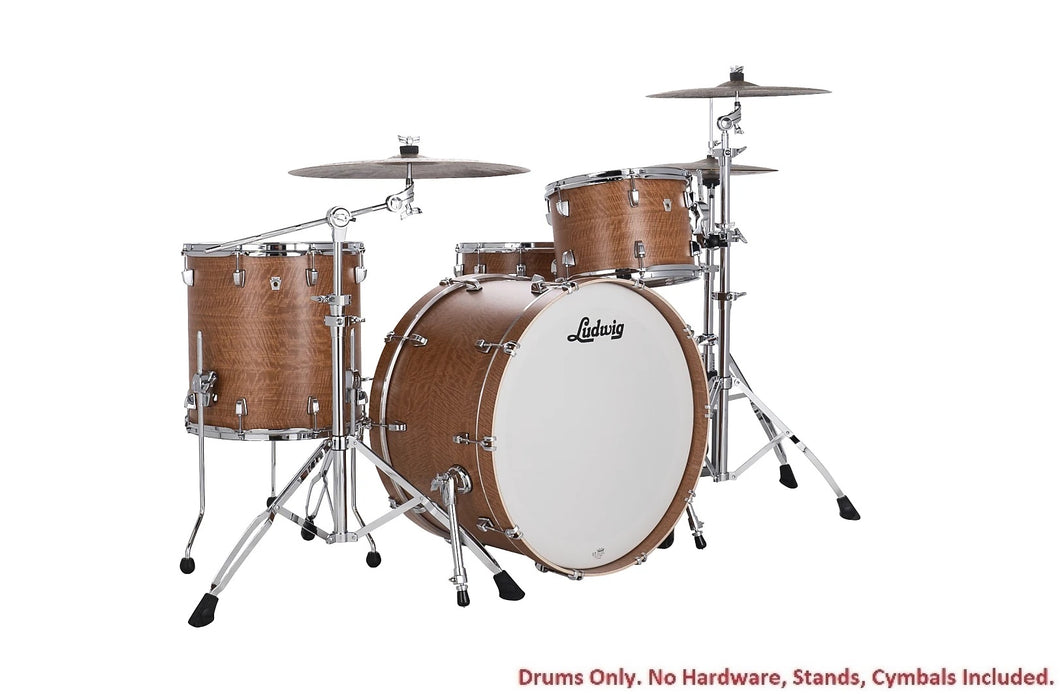 Ludwig Pre-Order Neusonic Satinwood Pro Beat 3pc Kit 14x24_16x16_9x13 Drums Set Shell Pack Made in the USA | Authorized Dealer