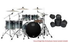 Load image into Gallery viewer, Mapex Saturn Teal Blue Fade Studioease Drums &amp; Bags 22x18/10x7/12x8/14x12/16x14 | Authorized Dealer
