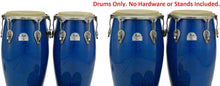 Load image into Gallery viewer, Pearl Primero Pro 4pc Fiberglass Drums Quinto Congas Tumba Drum Set Blue Marble 10&quot;,11&quot;,11.75&quot;,12.5&quot;
