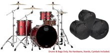 Load image into Gallery viewer, Mapex Saturn Evolution Hybrid Tuscan Red Lacquer Organic Rock 3pc Drum Set +Bags 22x16_12x8_16x16 Auth Dealer
