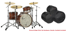 Load image into Gallery viewer, Sonor Vintage Rosewood Semi Gloss 22x14, 13x8, 16x14 No Mount Drums Shells +Free Bags Shell Pack NEW Authorized Dealer
