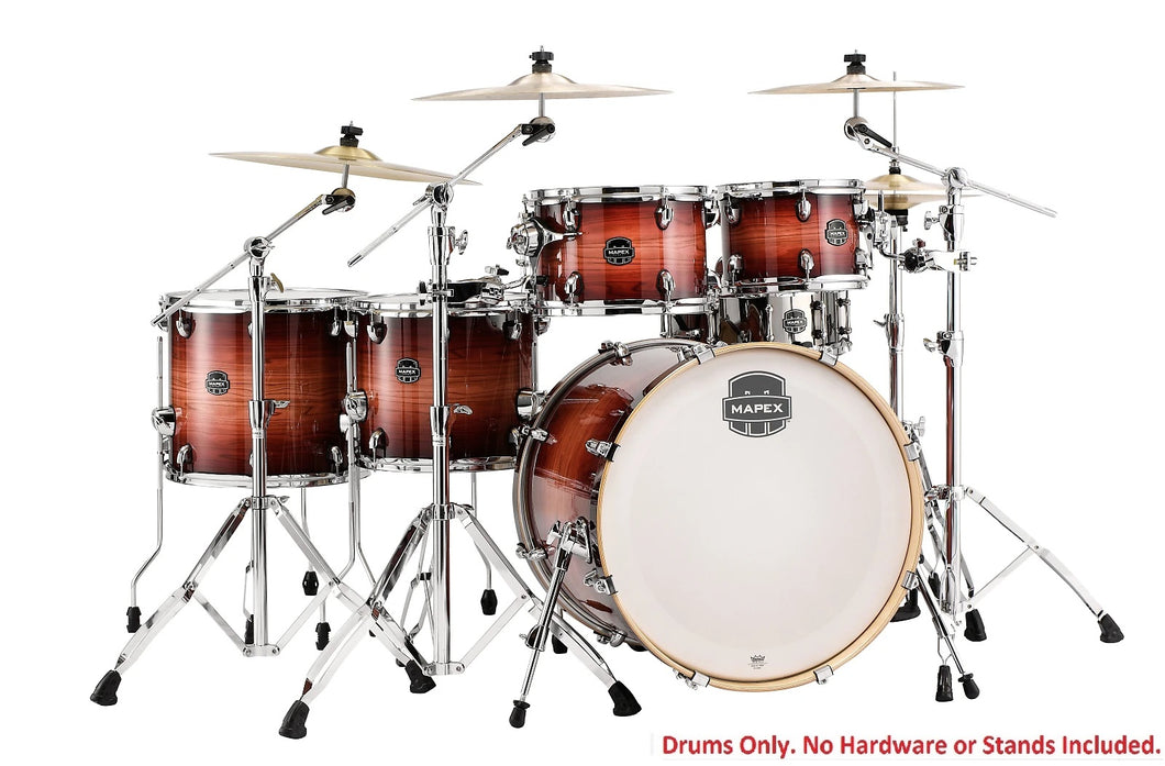 Mapex Armory Redwood Burst FAST 22x18/10x7/12x8/14x12/16x14/14x5.5 Studioease Drums MAKE OFFER 6 pc Shell Pack